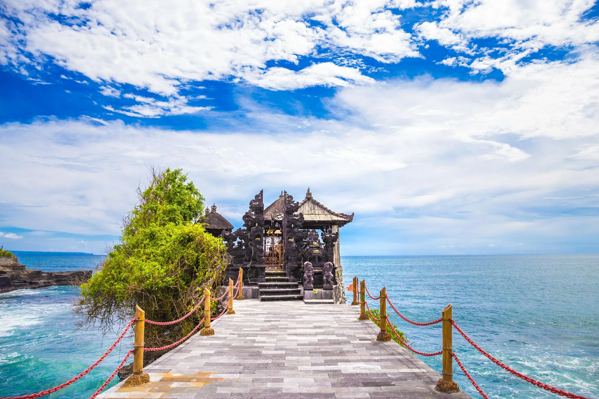 Bali tropical resort and jungle scenery
