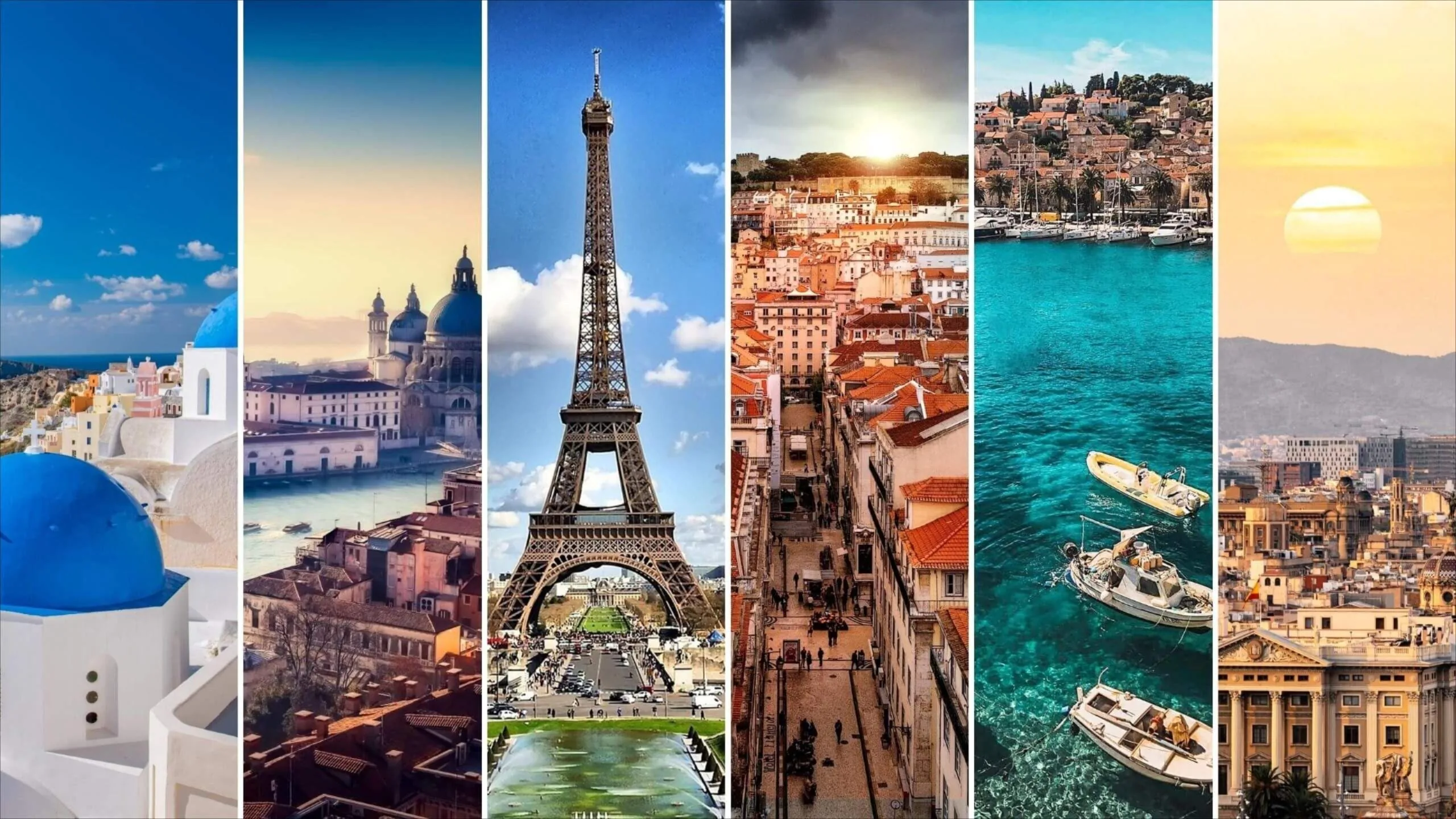 Europe luxury travel and iconic blue-domed scenery