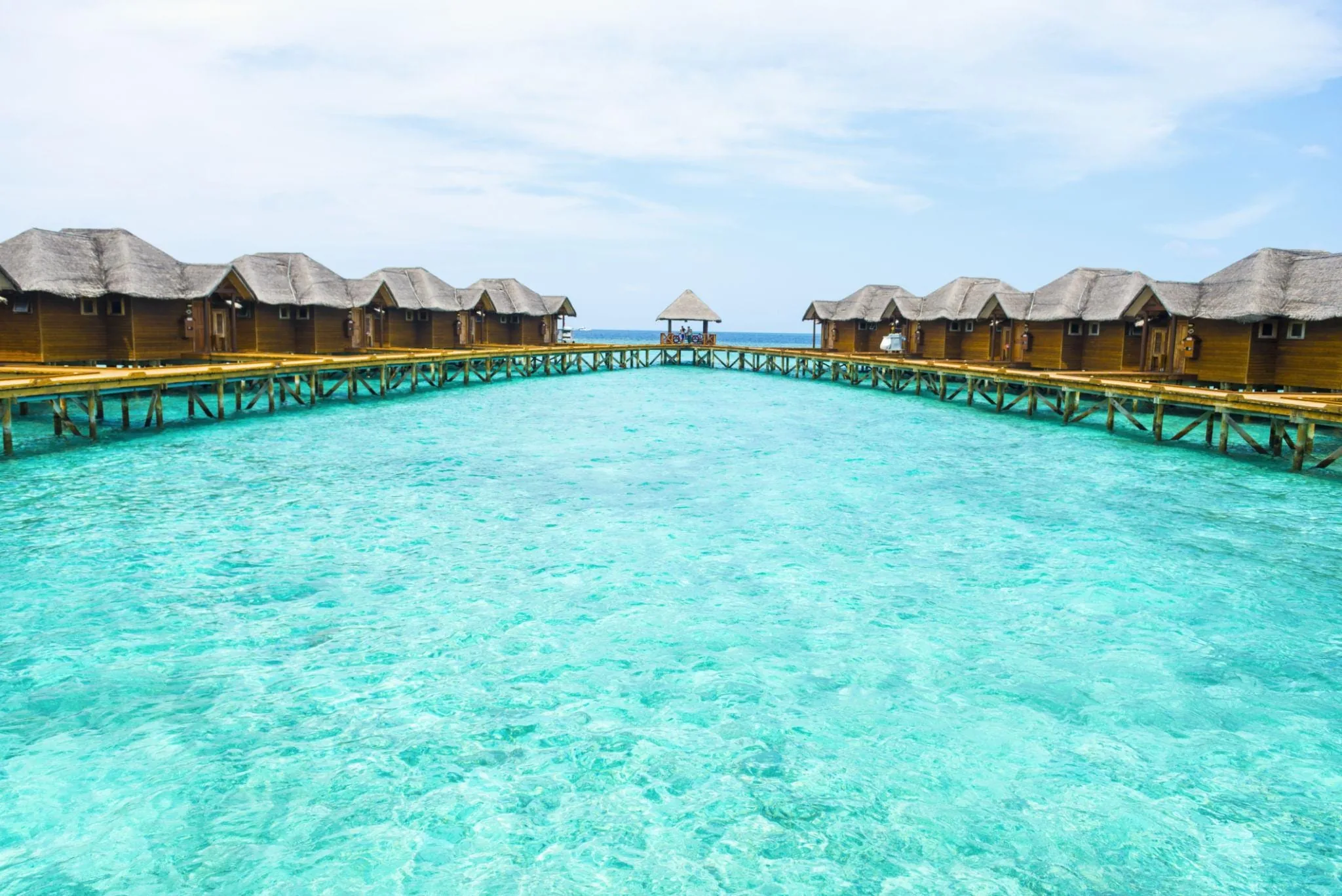 Maldives private island and water villa